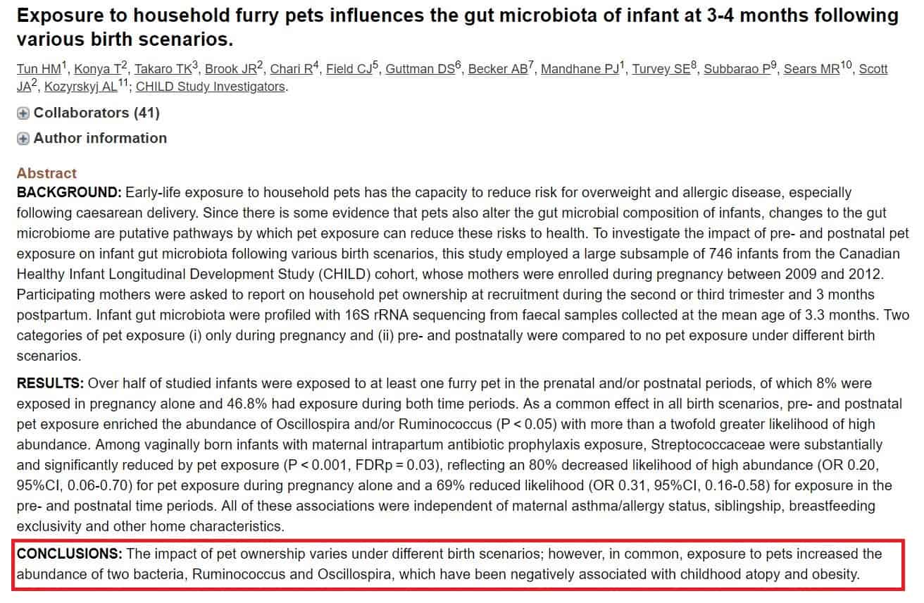 T2G 4 Exposure to Household Pets - Warning: Your Baby's Gut Health worsens by "Living clean & Antibiotics"!