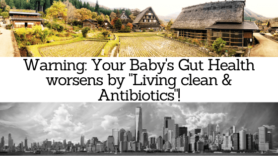 Warning: Your Baby’s Gut Health worsens by “Living clean & Antibiotics”!